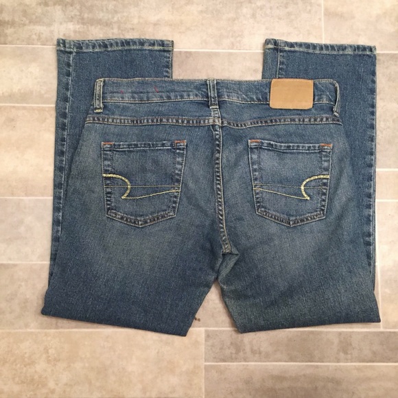 AMERICAN EAGLE Medium Wash Denim Blue Bootcut Jeans - Picture 2 of 5